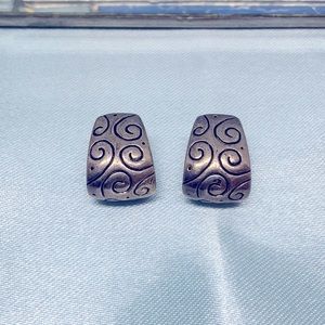 Beautiful Silver Loop Earrings